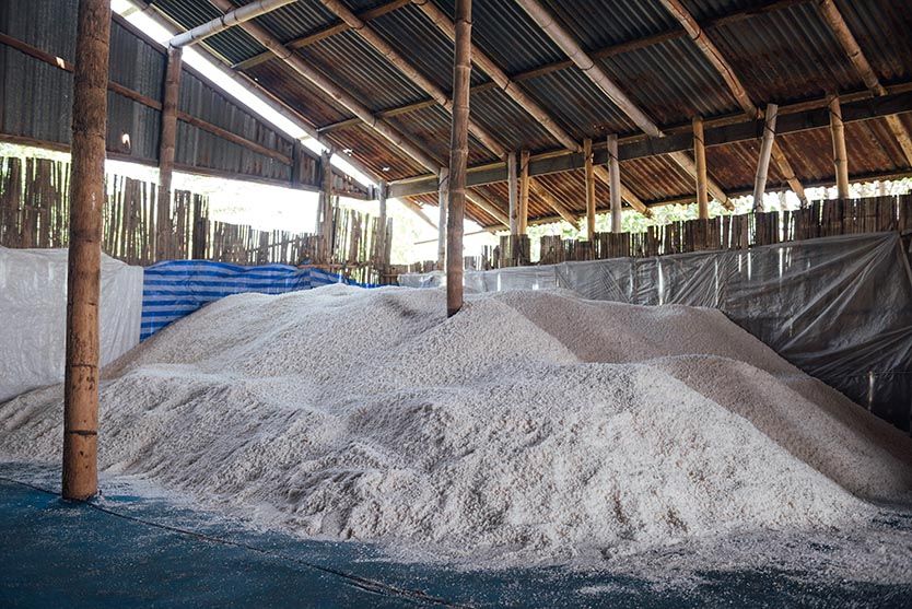 salt storage in Samut Songkhram.