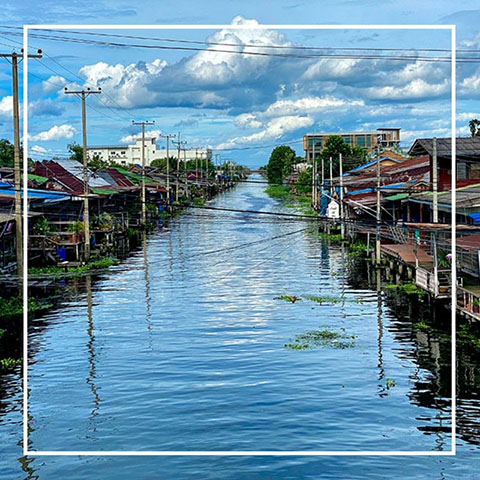 DAY 1 - Biking and multi transport tour to Samut Sakhon and Ratchaburi