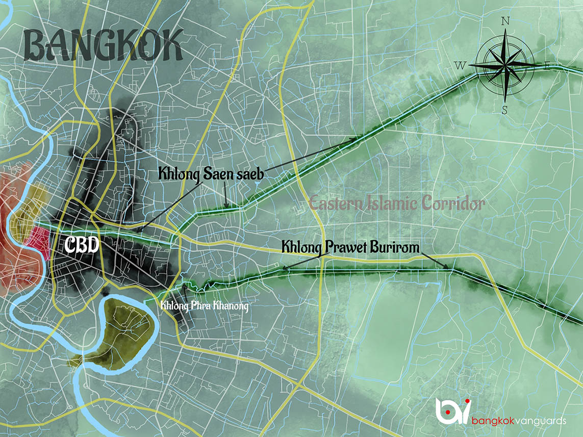 Bangkok hand drawn map